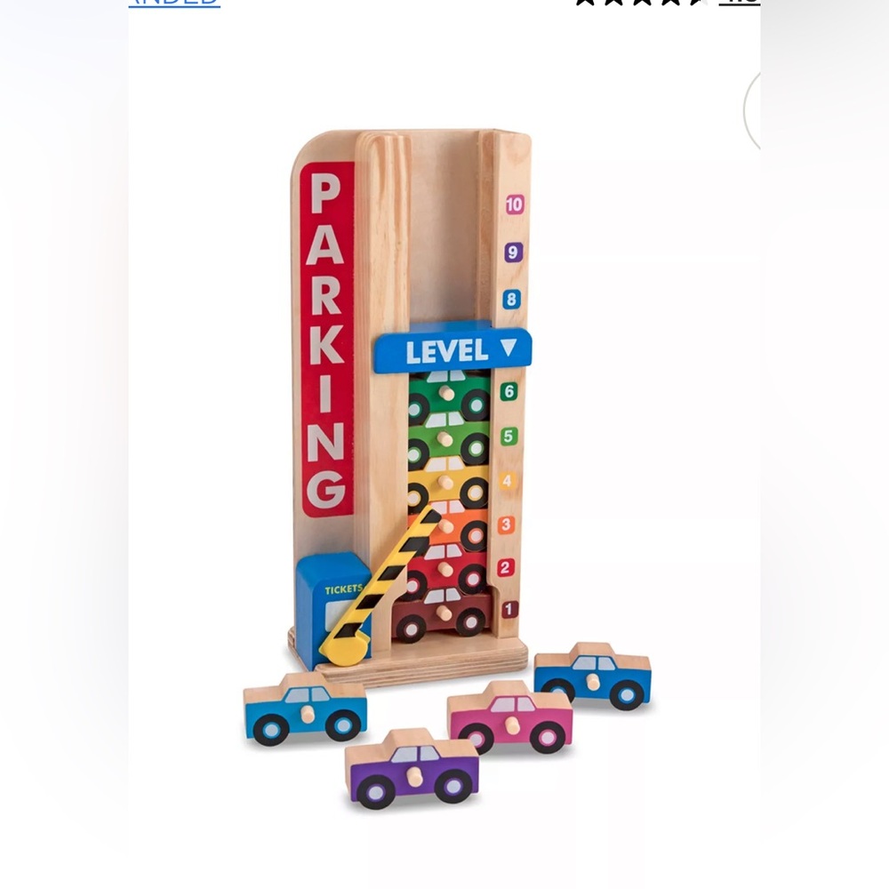 Melissa & Doug Stack & Count Parking Garage
